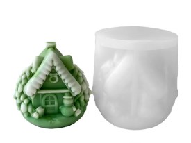 Molde silicona casi Navidad con Papa Noel